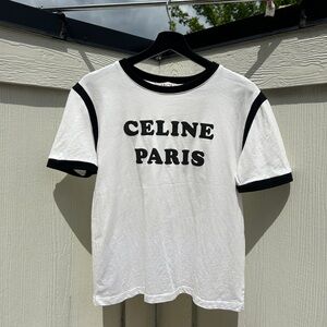 celine logo tshirt